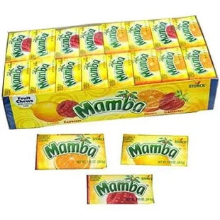 MAMBA 0.93oZ FRUIT CHEWS 0.35$ ORIGINAL 48COUNT