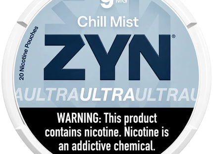 ZYN ULTRA 9MG NICOTINE POUCHES  5PACK