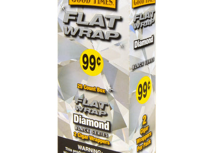 GOOD TIMES FLAT WRAP 2PK  PRE-PRICED 0.99$ - 25COUNT