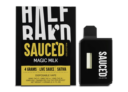 HALF BAK'D 4G LIVE SAUCE'D DISPOSABLE  5PACK