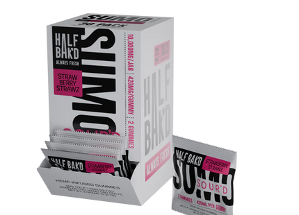 HALF BAK'D SUMO SOURD 2PK GUMMIES  30PACKS