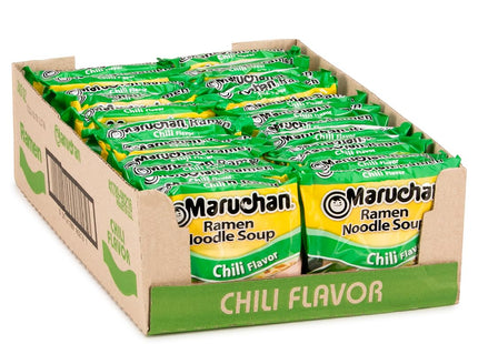 MARUCHAN 3oZ RAMEN NOODLES SOUP CHILI FLAVOR 24COUNT