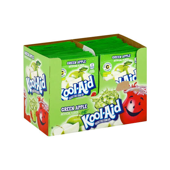 KOOL-AID 0.14oZ 48PACKS GREEN APPLE 1BOX