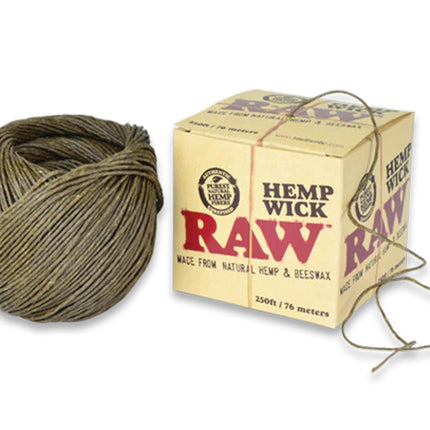 RAW 250FT HEMP WICK 76METERS
