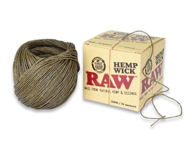 RAW 250FT HEMP WICK 76METERS