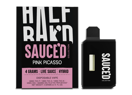 HALF BAK'D 4G LIVE SAUCE'D DISPOSABLE  5PACK