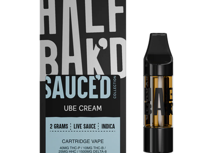 HALF BAK'D LIVE RESIN THC-P 2G CARTRIDGES 5 PACK