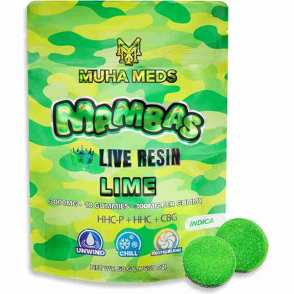 MUHA GUMMIES LIME 10PK