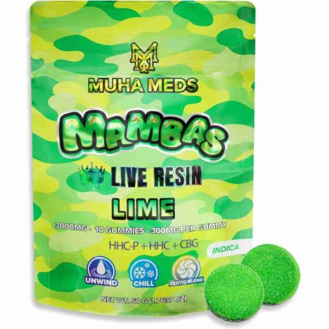 MUHA GUMMIES LIME 10PK