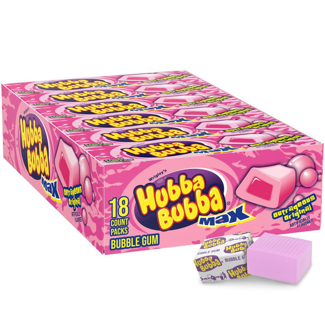 HUBBA BUBBA MAX 5PK BUBBLEGUM 18PACKS