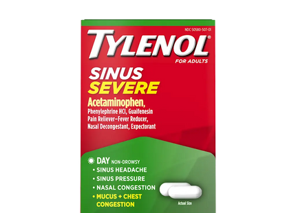 TYLENOL SINUS SEVERE 25 CT