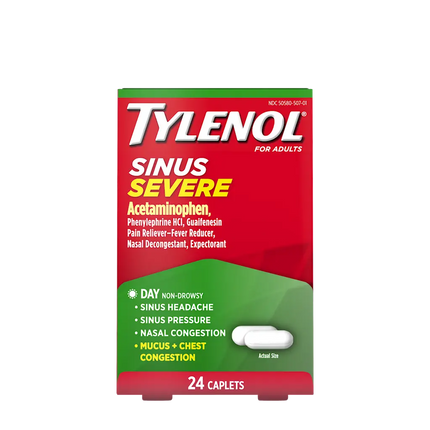 TYLENOL SINUS SEVERE 25 CT