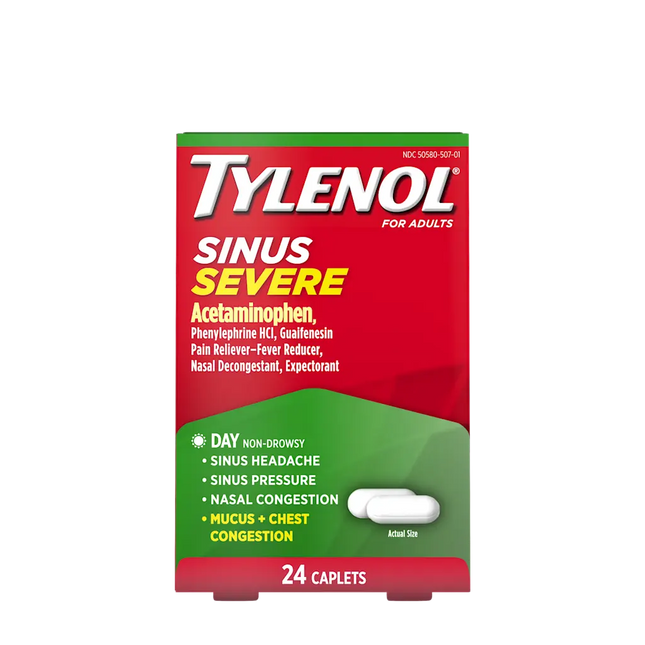 TYLENOL SINUS SEVERE 25 CT