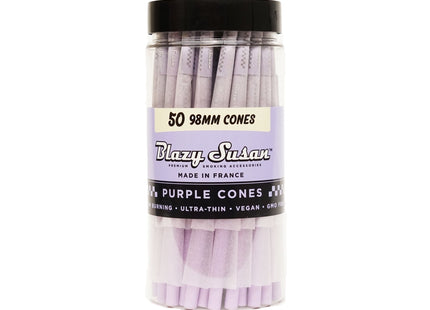BLAZY SUSN PURPL 98MM CONE 50PK