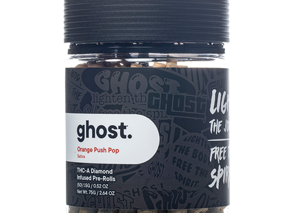 GHOST 1.5G THC-A DIAMOND INFUSED PRE-ROLLS 50COUNT