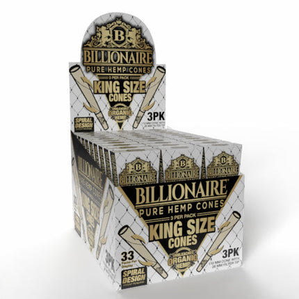 BILLIONAIRE KING SZ CONES - 3PK