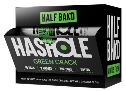 HALF BAK'D 2G HASHOLE PREROLLS 10PK