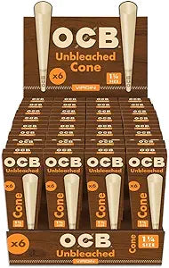OCB VIRGIN CONE 1 1/4 - 6 PK
