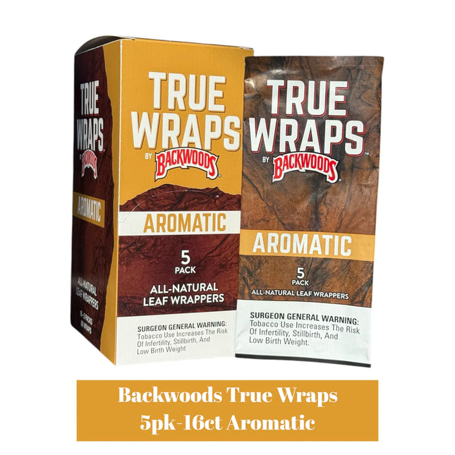 BACKWOODS 5PK TRUE WRAPS AROMATIC 16PACK