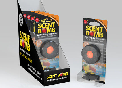 SCENT BOMB W/CLIP-MANGO T- 6PK