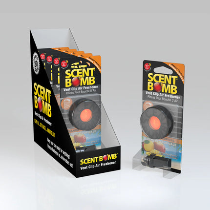SCENT BOMB W/CLIP-MANGO T- 6PK