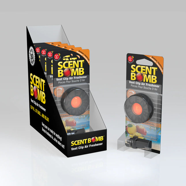 SCENT BOMB W/CLIP-MANGO T- 6PK