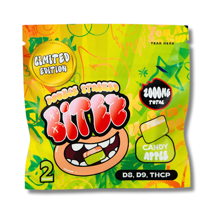 BITEZ 2000MG 2PK GUMMIES COTTON CANDY & GALATIC PUNCH 60COUNT