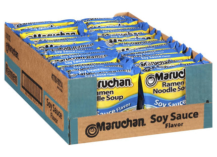 MARUCHAN 3oZ RAMEN NOODLES SOUP SOY SAUCE FLAVOR 24COUNT