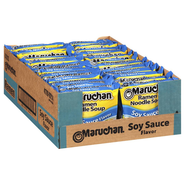 MARUCHAN 3oZ RAMEN NOODLES SOUP SOY SAUCE FLAVOR 24COUNT