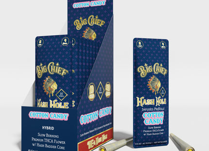 BIG CHIEF 2G HASH HOLE 2PK PRE-ROLLS  10PACKS