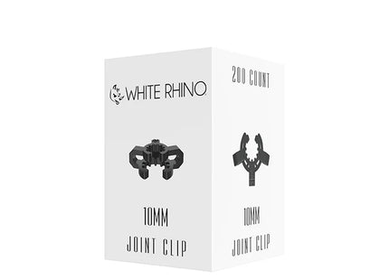 WHITE RHINO 10MM CLIP ADAPTER BLACK-200CT