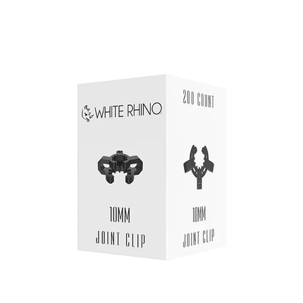 WHITE RHINO 10MM CLIP ADAPTER BLACK-200CT