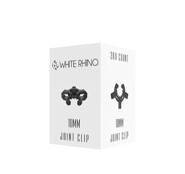 WHITE RHINO 10MM CLIP ADAPTER BLACK-200CT