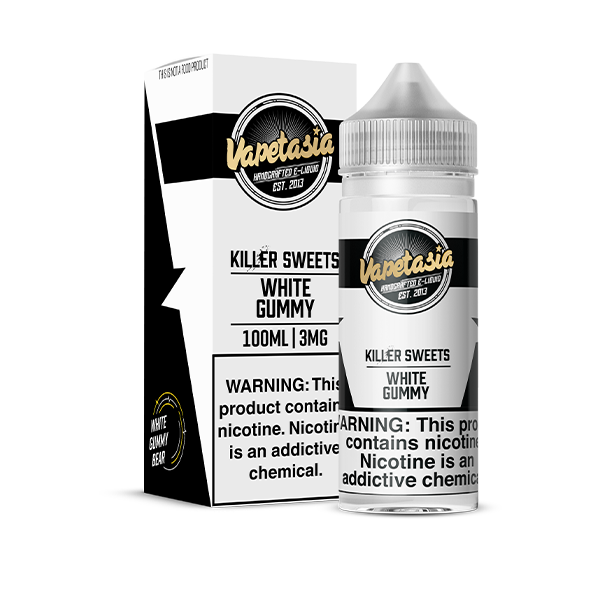 VAPETASIA-100ML/3G-WHITE GUMMY