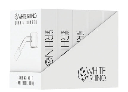 WHITE RHINO 14MM 45 MALE BANGER -2MM 5 CT