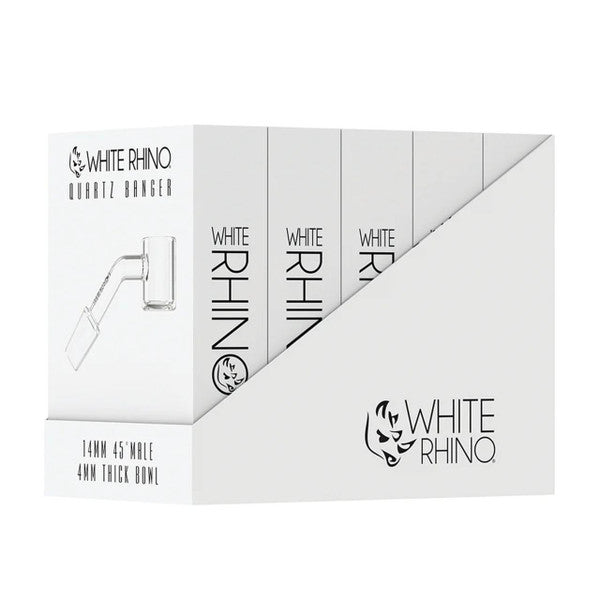 WHITE RHINO 14MM 45 MALE BANGER -2MM 5 CT