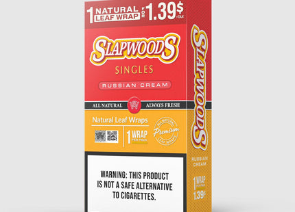 SLAPWOODS SINGLES  - 20 PACK PER BOX - PREPRICED 1/$1.39