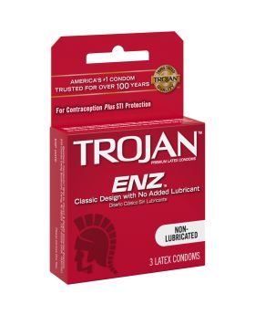 TROJAN ENZ RED NON-LUB 6-3 PK
