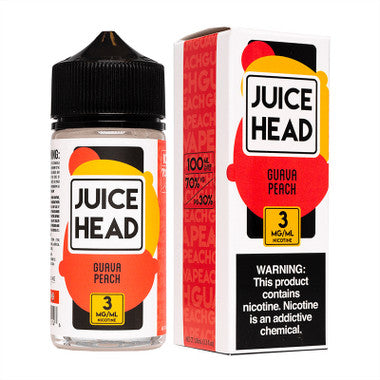 JUICE HEAD 3MG E-LIQUID GUAVA PEACH 1COUNT