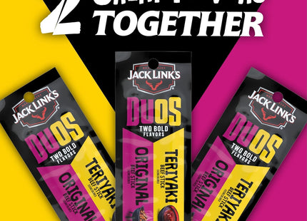 JACK LINK'S DUO'S 1.84oZ ORIGINAL & TERIYAKI 20COUNT