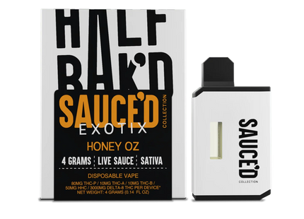 HALF BAK'D 4G EXOTIC SAUCE'D DISPOSABLE 5PACK