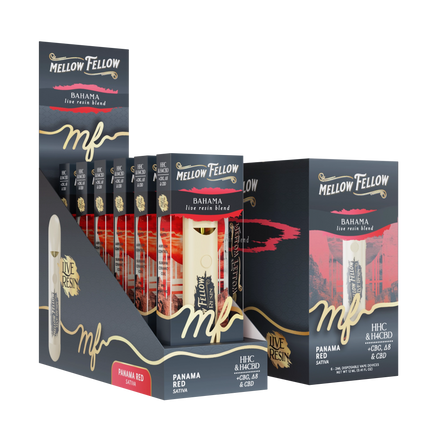 MELLOW FELLOW LIVE RESIN 2ML DISPOSABLE PANAMA RED 6PACK