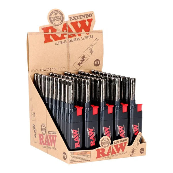 RAW BLACK ENTENDO LIGHTER 50PK