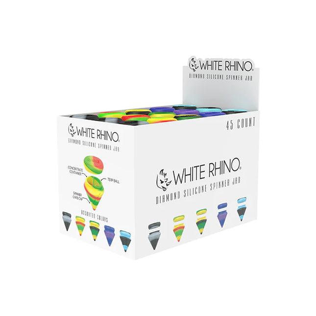WHITE RHINO DIAMOND SILICONE SPINNER JAR ORIGINAL - 45CT