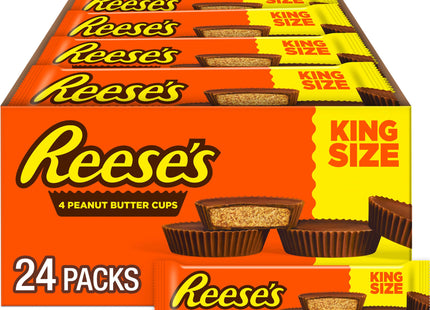 REESE'S KING SIZE 4PK PEANUT BUTTER CUPS 24COUNT