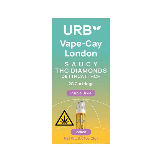 URB SAUCY THC DIAMONDS 2ML CARTRIDGES  6PACK