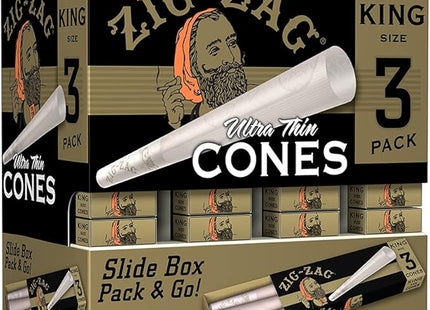 ZIG ZAG CONES KING 1 1/4- 36CT