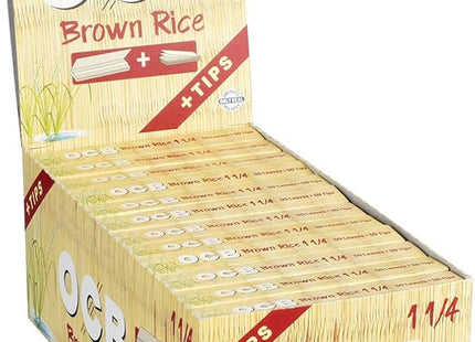 OCB BROWN 1 1/4+TIPS - 24 CT