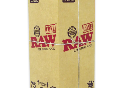 RAW CLASSIC KING SIZE CONE 75COUNT