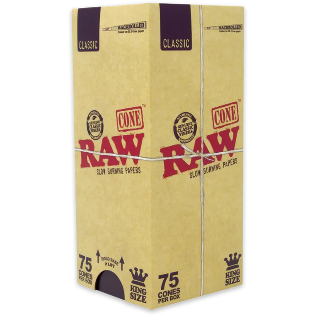 RAW CLASSIC KING SIZE CONE 75COUNT